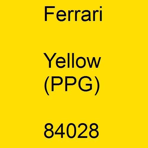 Ferrari, Yellow (PPG), 84028.